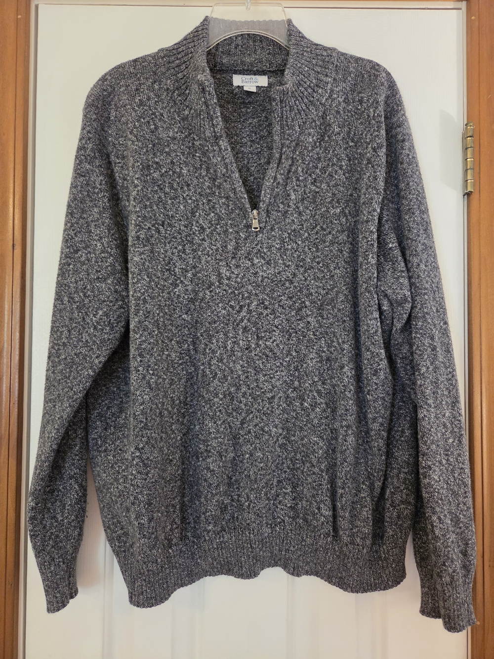 Croft And Barrow Men’s Gray Half-Zip Sweater